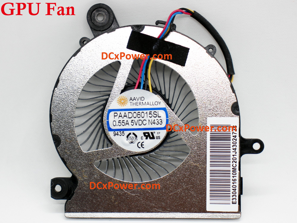 (image for) Laptop Internal Fan for MSI MS-16W1 MS-16W2 Series CPU GPU Cooling Inside Left Right Cooler Assembly Genuine PAAD06015SL N433 PABD08008SH N413